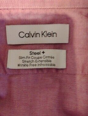 Calvin Klein Pink Button-Up Dress Shirt